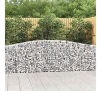 vidaXL Schanskorven 7 st gewelfd 400x30x80/100 cm ijzer3145818 G