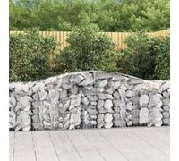 vidaXL Schanskorven 7 st gewelfd 400x50x80/100 cm gegalvaniseerd ijzer3146988 G