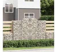 vidaXL Schanskorven 8 st gewelfd 200x30x140/160 cm ijzer3146158 G