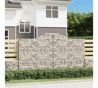 vidaXL Schanskorven 8 st gewelfd 300x50x160/180 cm ijzer3146761 G
