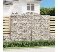 vidaXL Schanskorven 8 st gewelfd 300x50x220/240 cm ijzer3146815 G