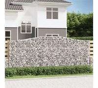 vidaXL Schanskorven 8 st gewelfd 400x50x160/180 cm ijzer3146001 G