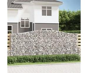 vidaXL Schanskorven 8 st gewelfd 400x50x160/180 cm ijzer3146001 G