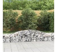 vidaXL Schanskorven 8 st gewelfd 400x50x40/60 cm gegalvaniseerd ijzer3146963 G