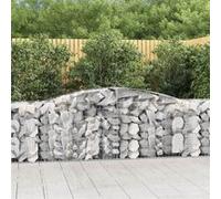 vidaXL Schanskorven 8 st gewelfd 400x50x80/100 cm gegalvaniseerd ijzer3146989 G