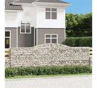 vidaXL Schanskorven 9 st gewelfd 400x30x120/140 cm ijzer3146886 G