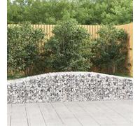 vidaXL Schanskorven 9 st gewelfd 400x50x40/60 cm gegalvaniseerd ijzer3145924 G