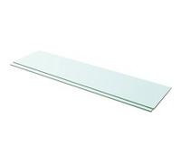 vidaXL Panneaux d'étagère 2 pcs Verre transparent 100x25 cm