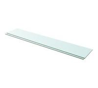 vidaXL Panneaux d'étagère 2 pcs Verre Transparent 110 x 20 cm