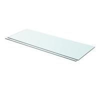 vidaXL Panneaux d'étagère de rechange 2x verre transparent 80 x 30 cm