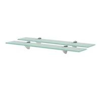 Schappen zwevend 2 st 60x20 cm 8 mm glas3051521