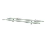 Schappen zwevend 2 st 80x20 cm 8 mm glas3051539