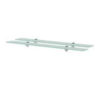 vidaXL Étagères Murales Verre 2 Pcs