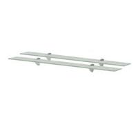 vidaXL Étagères Murales 2 pcs Verre