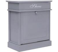 vidaXL Schoenenkast 50x28x58 cm paulowniahout grijs284084 Gris G