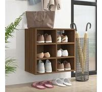 vidaXL Schoenenkast 52,5x30x50 cm bruin eikenkleur820512 Marron G