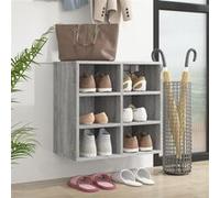 vidaXL Schoenenkast 52,5x30x50 cm grijs sonoma eikenkleurig820510 Gris G