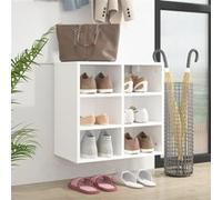 vidaXL Schoenenkast 52,5x30x50 cm wit808684 Blanc G