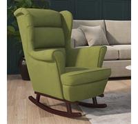 vidaXL Fauteuil à bascule - Vert clair