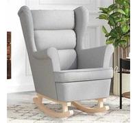 vidaXL Chaise à bascule xx cm tissu Gris nuage