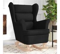 vidaXL Schommelstoel xx cm tissunoir Noir G