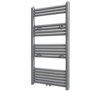 vidaXL Sèche-serviettes Porte-serviette à rails droits Gris de 600x1160 mm 141892 Gris G