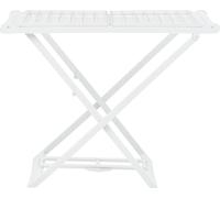 vidaXL Séchoir à linge pliable blanc plastique