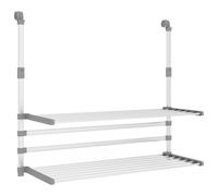 vidaXL Séchoir à linge pour balcon 89x25x(60-95) cm Aluminium
