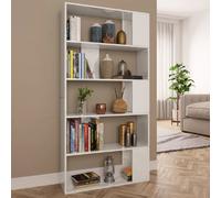 Bibliothèque/Séparateur de pièce Blanc brillant 80x24x159 cm800105