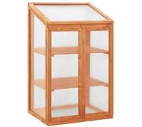 vidaXL Serre 60x45x100 cm Bois de sapin Marron G