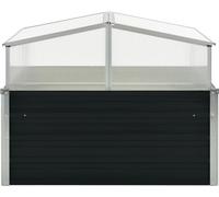 vidaXL Serre Anthracite 100x100x77 cm Acier galvanisé