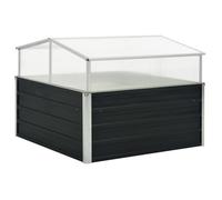 vidaXL Serre Anthracite 100x100x77 cm Acier galvanisé 45724