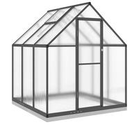 vidaXL Serre avec cadre de base Anthracite 169×169×202 cm Aluminium