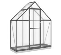vidaXL Serre avec cadre de base 169x58x202 cm aluminium anthracite 4005821