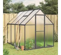 Vidaxl Serre Avec Cadre De Base Anthracite 224x169x195 Cm Aluminium