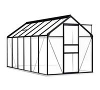 Vidaxl Serre Avec Cadre De Base Anthracite Aluminium 7,03 M²