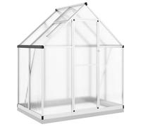 vidaXL Serre avec cadre de base 169x114x202 cm aluminium argenté 4005825