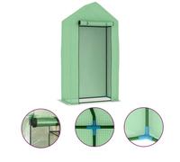 VIDAXL Serre avec cadre en acier 0,5 m² 1x0,5x1,9 m - (100x50x190 cm) BONNE2242