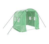 vidaXL Serre avec cadre en acier 4 m² (2x2x2 m) Vert – 364073