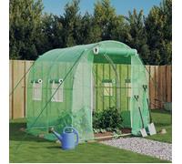 vidaXL Serre avec cadre en acier vert 4 m² 2x2x2 m 364073