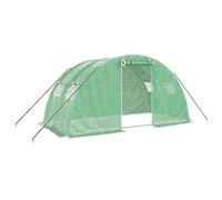 vidaXL Serre avec Cadre en Acier Vert 8 m² 4x2x2 m, polytunnel, Serre à Cadre Froid, Serre pour Tomate, Serre de Jardin, Serre pour Culture