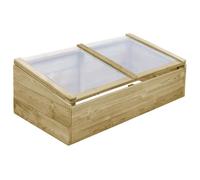 vidaXL Pin Imprégné Lit Surélevé Jardin Serre Froide Jardinière Bac à Fleurs