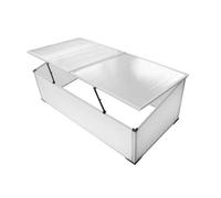 vidaXL Serre froide à 2 couvercles 110x55x41 cm
