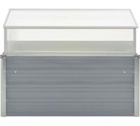 vidaXL Serre Grise Acier galvanisé 100×100×85 cm