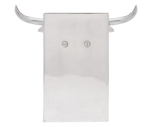 Vidaxl Serre-Livres 2 Pcs Argent 21,5x15,5x20 Cm Aluminium Taureau
