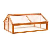 vidaXL Serre en bois de sapin 114 x 80 x 50 cm Marron