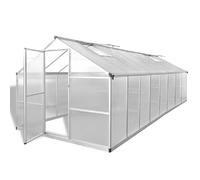 VidaXL Serre Polycarbonate Aluminium 12 m²
