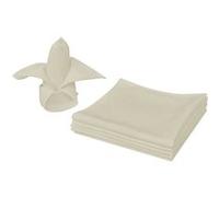 vidaXL Servetten 25 stuks crÃ©me 50x50 cm131439 Beige G