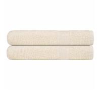 vidaXL Serviettes 2 pcs crème 100x200 cm 360 g/m² 100% coton 137010