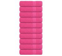 vidaXL Serviettes de bain FROGN 10 pcs Rose 100x150 cm 360 g/m² 100% coton